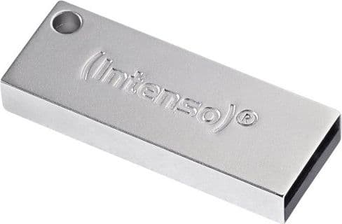 Intenso Premium Line, 32 GB, USB Type-A, 3.2 Gen 1 (3.1 Gen 1), 100 MB/s, Uten lokk, Sølv Sølv