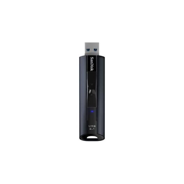 USB-nyckel - SANDISK - Extreme Pro - 256 GB - USB 3.1 - Läshastighet 420 MB/s - Slide - Svart