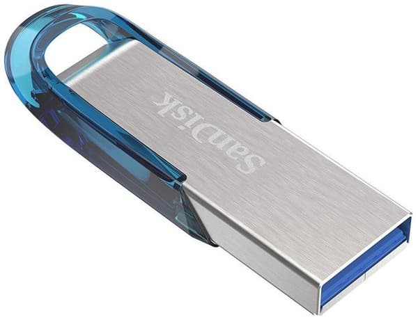 SanDisk Ultra Flair USB-muistitikku 32 Gt USB Type-A 3.2 Gen 1 (3.1 Gen 1) Sininen, hopea