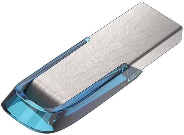 SanDisk Ultra Flair USB-muistitikku 32 Gt USB Type-A 3.2 Gen 1 (3.1 Gen 1) Sininen, hopea
