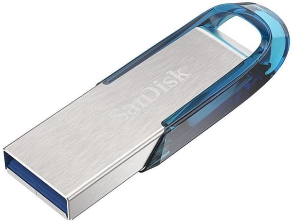 SanDisk Ultra Flair USB-muistitikku 32 Gt USB Type-A 3.2 Gen 1 (3.1 Gen 1) Sininen, hopea