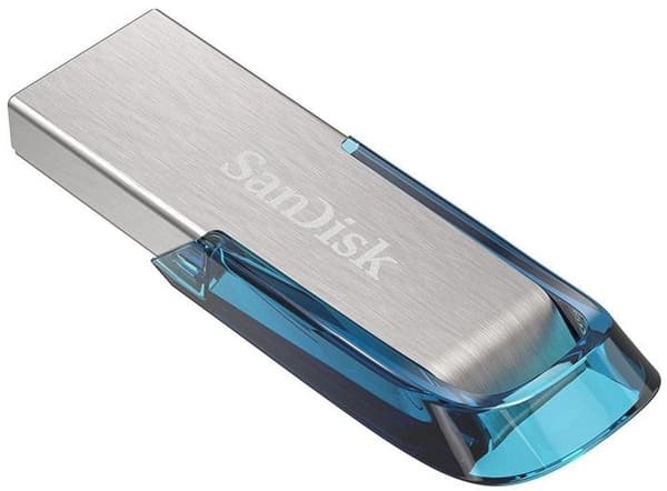SanDisk Ultra Flair USB-muistitikku 32 Gt USB Type-A 3.2 Gen 1 (3.1 Gen 1) Sininen, hopea