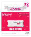 Miniatyrbillede 5 af 5: GoodRam UME3-0320W0R11-V Pendrive (32GB; USB 3.0; hvid) VALENTINE