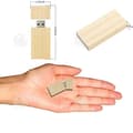 Miniatyrbild 2 av 4: INN USB-minne 1 uppsättning med 10 delar 16 GB träformad USB-minne kompatibel USB 2.0-flashenhet U Disk Användning i olika scenarier
