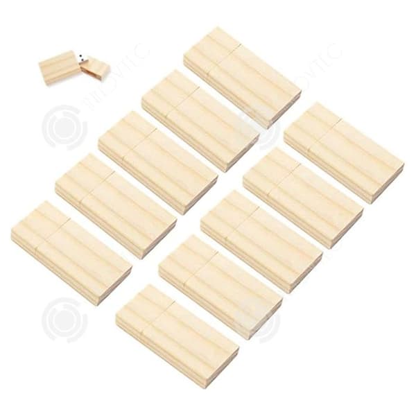 INN USB-minne 1 uppsättning med 10 delar 16 GB träformad USB-minne kompatibel USB 2.0-flashenhet U Disk Användning i olika scenarier