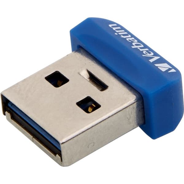 Store 'n' Stay NANO USB-nyckel - 64 GB - USB 3.0 - blå - VERBATIM