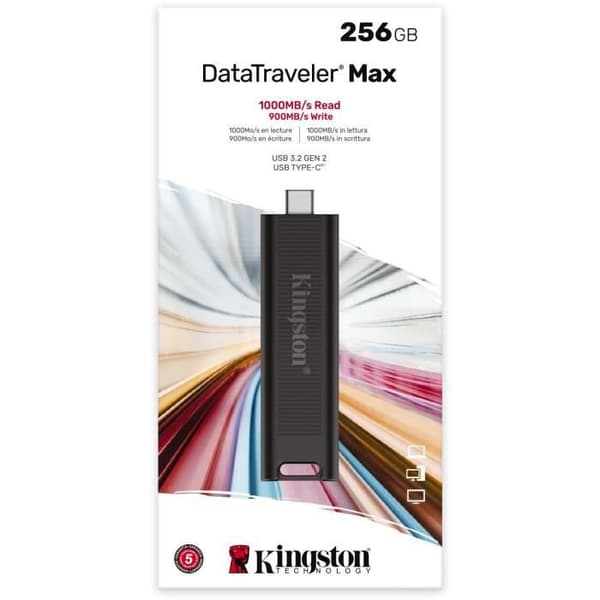 USB-nyckel - KINGSTON - DataTraveler Max 256GB - USB 3.2 Gen 2