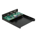Miniatyrbild 3 av 3: Frampanel - DELOCK - 3,5" USB 3.2 GEN 1 - 1 x USB Type-C™ - 2 x USB Type-A - SD och Micro SD