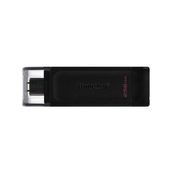 USB-nyckel - KINGSTON - DATATRAVELER 70 - 256 GB - USB-C - USB 3.2 Gen 1 Svart