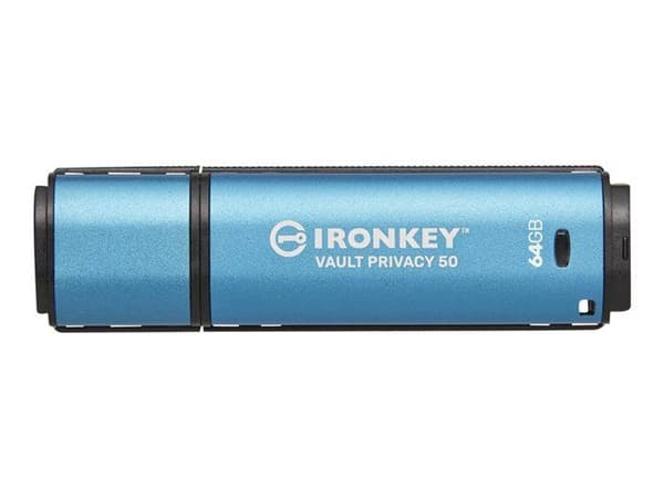 Kingston IronKey Vault Privacy 50-serien USB-minne - 64 GB - TAA-kompatibel