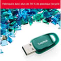 Miniatyrbild 2 av 3: Cruzer Ultra Eco USB 3.2 Key - SANDISK - 128GB - 100MB/s - Turkossvart