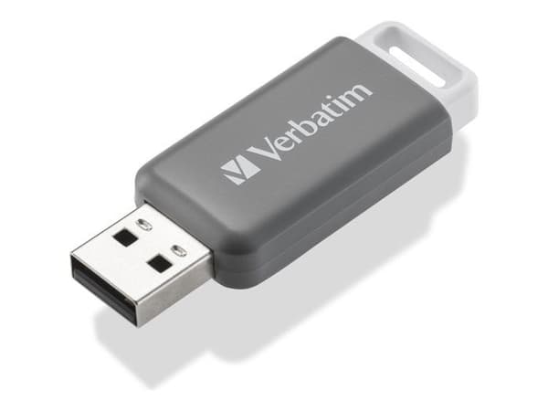 Verbatim V DataBar USB 2.0 Drive USB-minne 128 GB grå 49456 USB 2.0