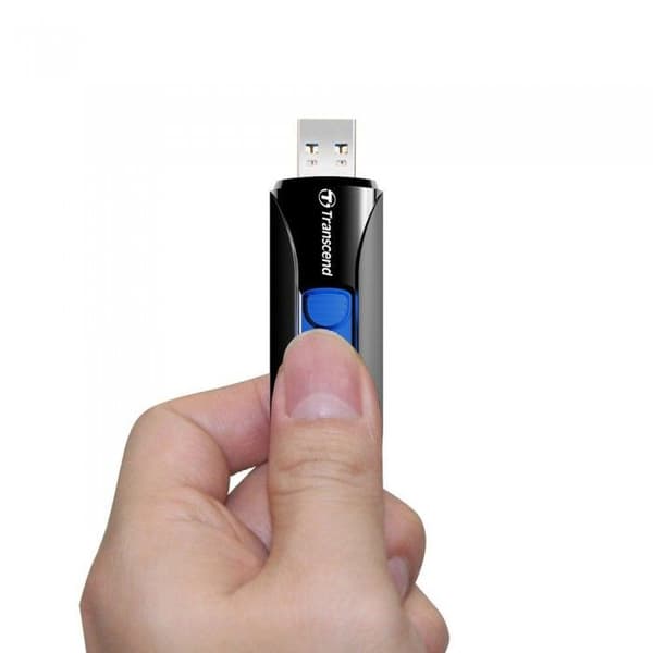 TRANSCEND JETFLASH 790 USB-nyckel - 128 GB - USB 3.0 - Svart