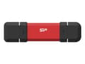 Miniatyrbilde 1 av 3: Silicon Power DS72, 250 GB, USB Type-A / USB Type-C, 3.2 Gen 2 (3.1 Gen 2), Med lokk, 15,6 g, Rød