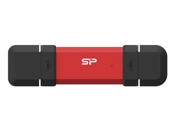 Silicon Power DS72, 250 GB, USB Type-A / USB Type-C, 3.2 Gen 2 (3.1 Gen 2), Med lokk, 15,6 g, Rød Rød