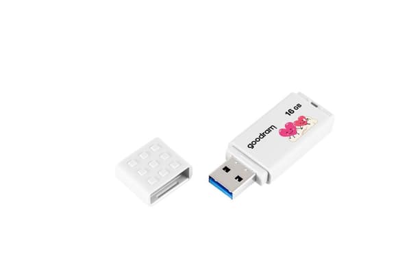 GoodRam UME3-0160W0R11-V Pendrive (16GB; USB 3.0; hvid) VALENTINE
