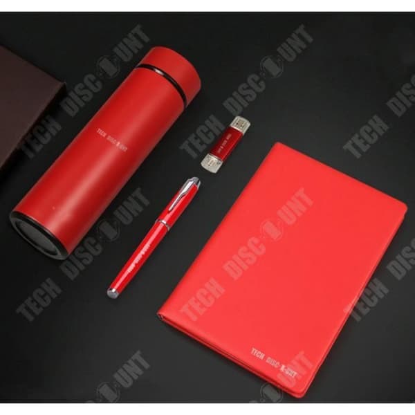 TD® Presentförpackning kvinna affärsman kontorsresor röd penna disk usb-nyckel manuell sofistikerad mekanisk