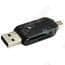 TD® 2 in 1 Micro USB OTG USB Flash Drive Adapter - Micro SD Minneskortläsare - Datakort Adapter Svart