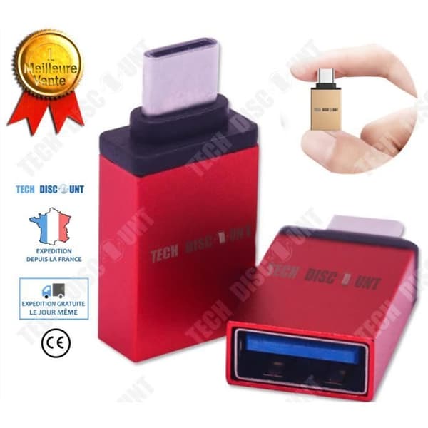 TD® Type-c-adapter till USB3.0 snabböverföringskontakt i aluminiumlegering