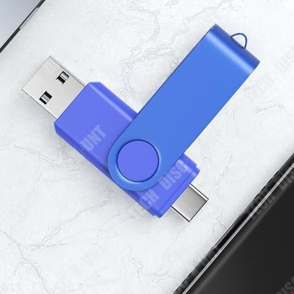 TD® High Capacity 64GB Hi-Speed 3.0 USB-minne Snygg och tålig blå metallkropp Lämplig för surfplattor, PC, etc.