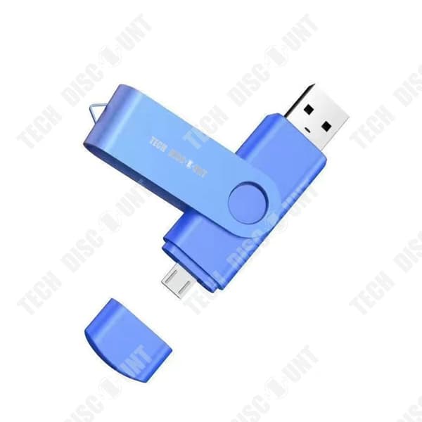 TD® High Capacity 64GB Hi-Speed 3.0 USB-minne Snygg och tålig blå metallkropp Lämplig för surfplattor, PC, etc.