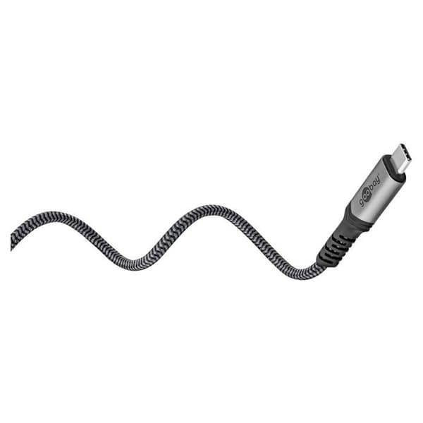 USB-kabel - GOOBAY - Snabbladdningskabel USB-C 240W - 40 Gbit - Kompatibel med HDR10 - Flexibel och mjuk