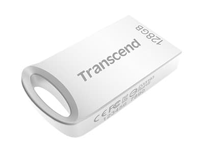 Transcend JetFlash 710, 128 GB, USB A-tyyppi, 3.2 Gen 1 (3.1 Gen 1), Ilman suojusta, 3,3 g, Hopea Hopea