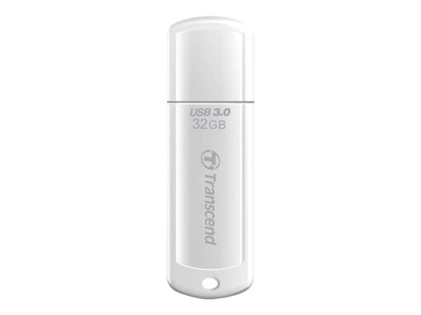 Transcend JetFlash elite 730 32GB USB 3.0, 32 GB, USB A-tyyppi, 3.2 Gen 1 (3.1 Gen 1), Suojus, 8,5 g, Valkoinen