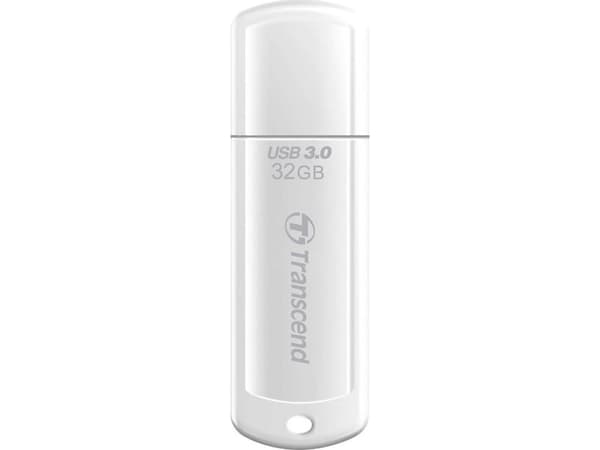 Transcend JetFlash elite 730 32GB USB 3.0, 32 GB, USB A-tyyppi, 3.2 Gen 1 (3.1 Gen 1), Suojus, 8,5 g, Valkoinen