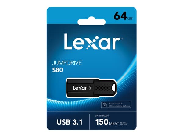 MINNEDREV FLASH USB3.1 64GB S80 LJDS080064G-BNBNG LEXAR