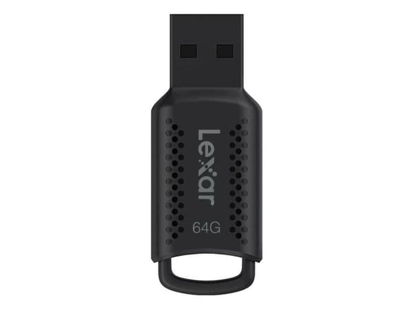 MINNEDREV FLASH USB3 64GB/V400 LJDV400064G-BNBNG LEXAR Sort