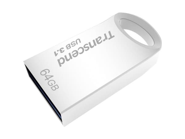 Transcend JetFlash 710S 64GB, 64 GB, USB A-tyyppi, 3.2 Gen 1 (3.1 Gen 1), Ilman suojusta, 3,3 g, Hopea Hopea