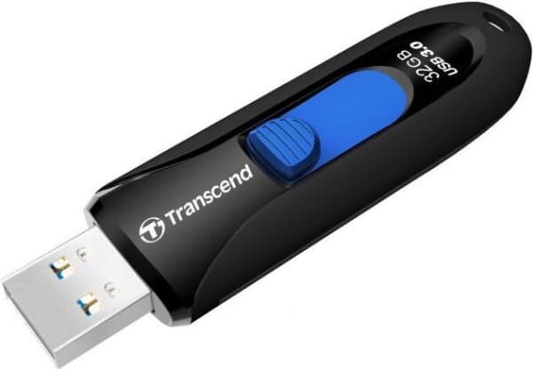 Transcend JetFlash 790 32GB, 32 GB, USB A-tyyppi, 3.2 Gen 1 (3.1 Gen 1), Liuku, 4,9 g, Musta, Sininen
