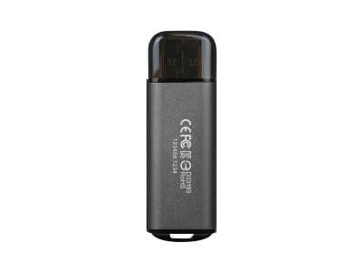 Transcend JetFlash 920 - USB-flashstasjon - 128 GB - USB 3.2 Gen 1 - romgrå Grå