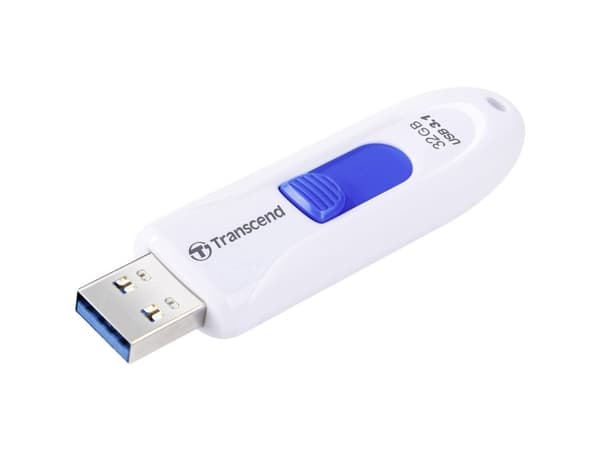 Transcend JetFlash 790 32GB, 32 GB, USB Type-A, 3.2 Gen 1 (3.1 Gen 1), Skyving, 4,9 g, Hvit Hvit