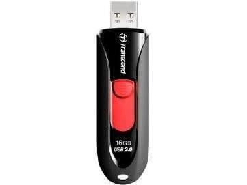 Transcend JetFlash 590 - USB-flashstasjon - 16 GB - USB 2.0 Sort