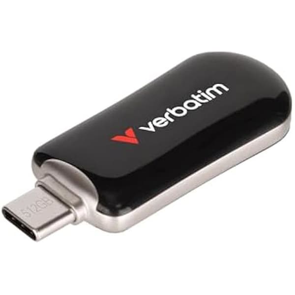 USB-minne - VERBATIM - Plectra - USB-C - 128 GB - Hastighet på 100 MB/s