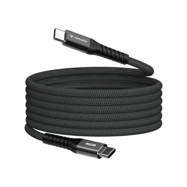 VERBATIM KABEL USB-C/ USB-C 60W SVART