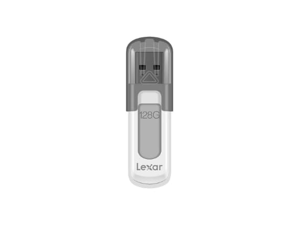 Lexar JumpDrive V100 - USB-flashstasjon - 128 GB - USB 3.0 - grå
