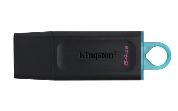 Kingston Technology DataTraveler Exodia, 64 GB, USB Type-A, 3.2 Gen 1 (3.1 Gen 1), Keps, 11 g, Svart, Turkos