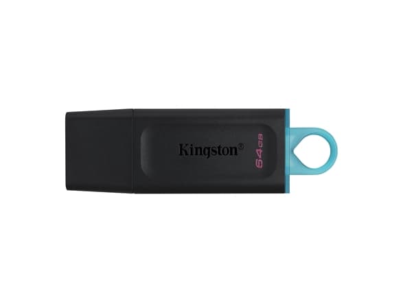 Kingston Technology DataTraveler Exodia, 64 GB, USB Type-A, 3.2 Gen 1 (3.1 Gen 1), Keps, 11 g, Svart, Turkos Svart, Turkos