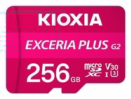Kioxia LMPL2M256GG2, 256 GB, MicroSDXC, klasse 10, UHS-I, 100 MB/s, 90 MB/s