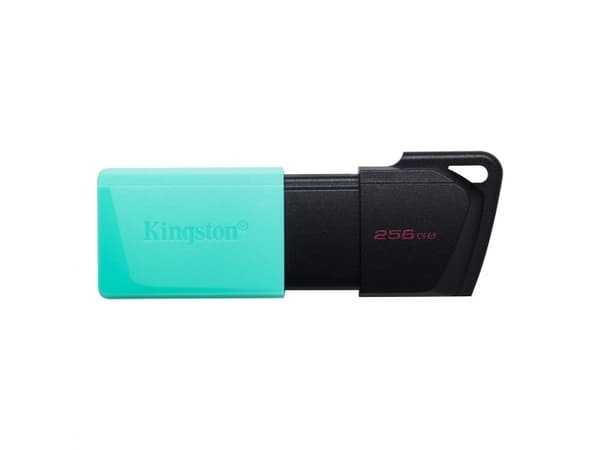 Kingston Technology DataTraveler Exodia M, 256 GB, USB Type-A, 3.2 Gen 1 (3.1 Gen 1), Friktionslager, 10 g, Svart, Turkos Svart, Turkos