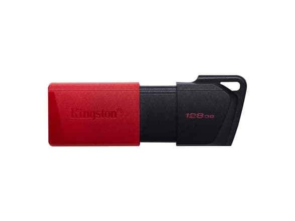 Kingston Technology DataTraveler Exodia M, 128 GB, USB Type-A, 3.2 Gen 1 (3.1 Gen 1), Friktionslager, 10 g, Svart, Röd Svart, Röd