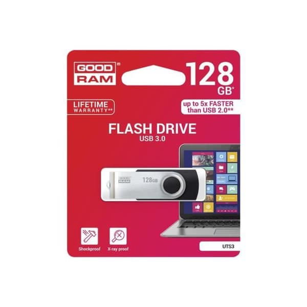 GOODRAM UTS3 128 GB USB 3.1 USB-minne svart