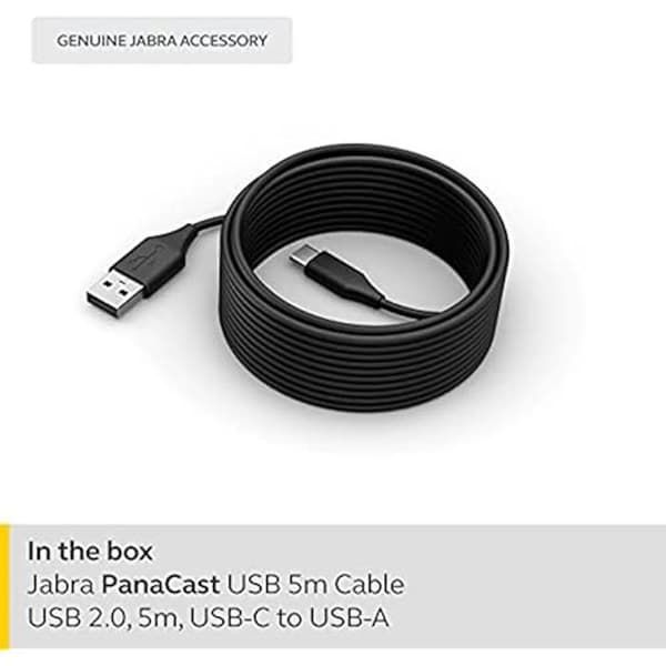 Jabra PANACAST 50 USB 2.0-kabel - USB-C till USB-A - 5m