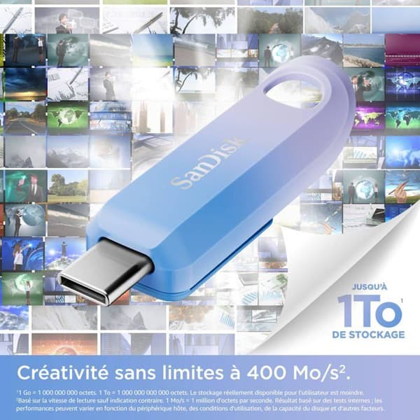 sandisk cle usb 1to typ-c cre