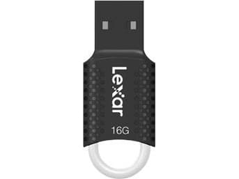 Lexar JumpDrive V40, 16 GB, USB A-tyyppi, 2.0, Ilman suojusta, 2,6 g, Musta