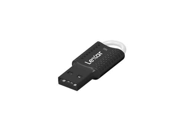 Lexar JumpDrive V40, 16 GB, USB A-tyyppi, 2.0, Ilman suojusta, 2,6 g, Musta