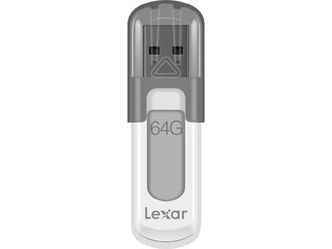 Lexar JumpDrive V100 - USB flash-enhet - 64 GB - USB 3.0 - grå